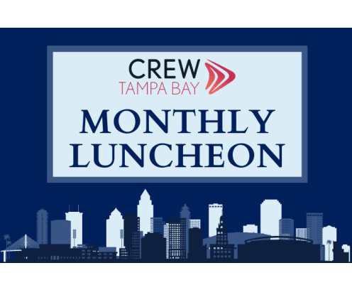 CREW Tampa Bay Monthly Luncheon Graphic.
