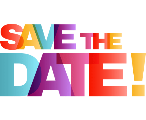 Save the date lettering illustration
