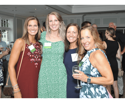 four women at nothing but networking event.