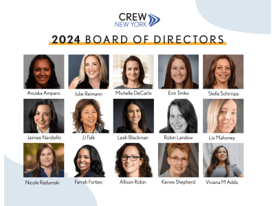 CREW New York Announces Incoming 2024 Board of Directors CREW New York