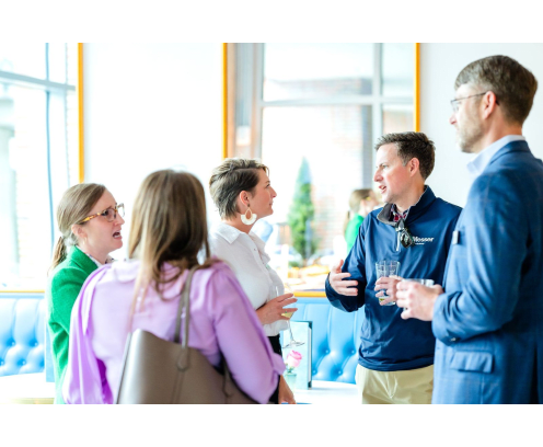 Group Gathering at Networking Event