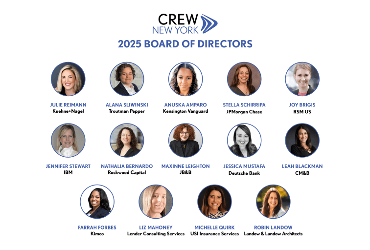 CREW New York Board of Directors headshots.