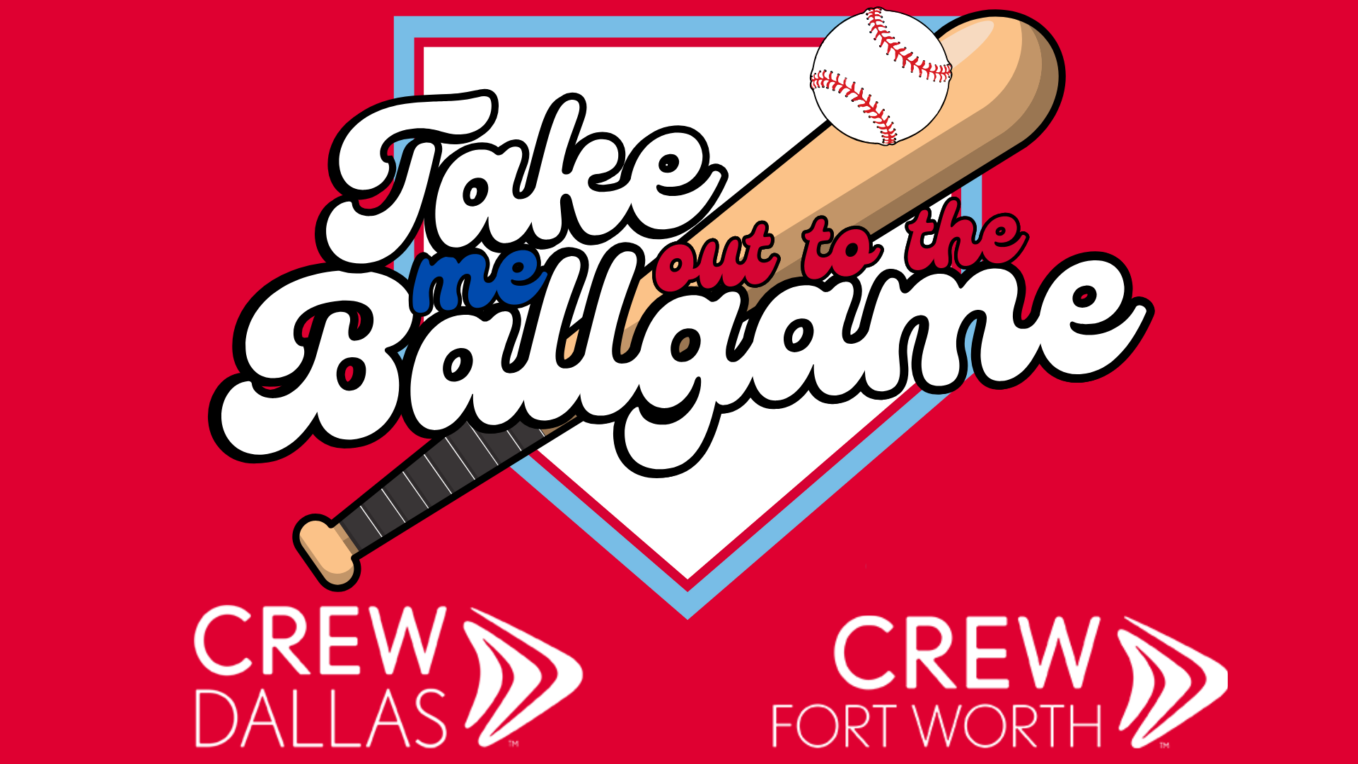 dallas-fort worth joint take me out to the ballgame graphic