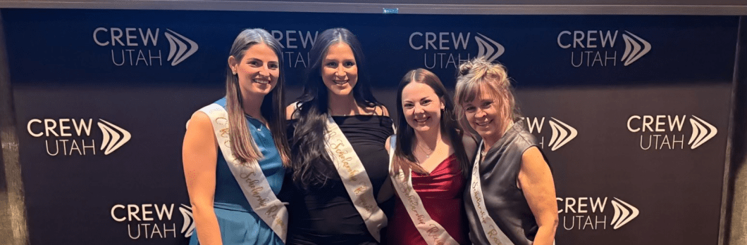 Four female CREW Utah scholarship winners