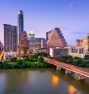 Austin, Texas skyline daytime