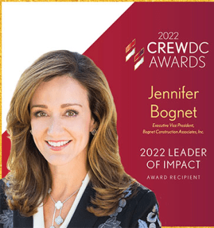 2022 CREW DC Leader of Impact Winner Jennifer Bognet