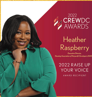 2022 CREW DC Raise Up Your Voice Winner: Heather Raspberry