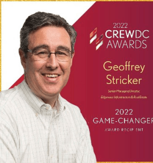 2022 CREW DC Game Changer Winner: Geoffrey Stricker