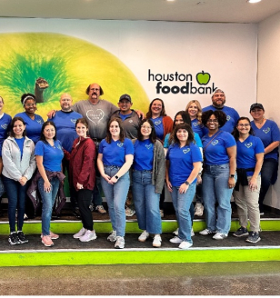 Camden team at Houston Food Bank