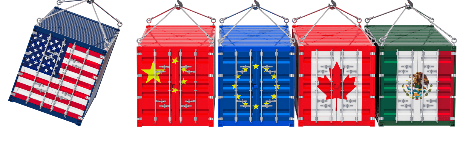 global trade war containers