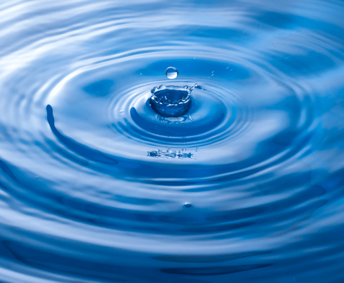 water-drop-blue-ripples