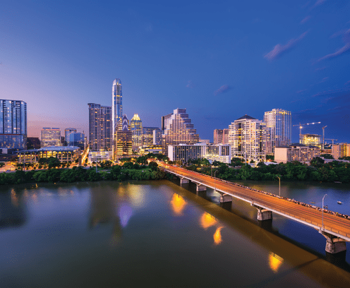 Austin, Texas skyline at dusk