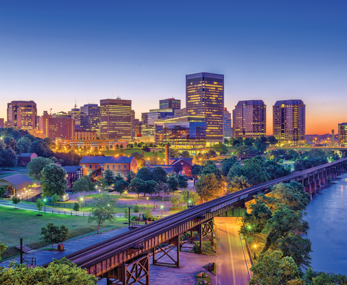 Richmond Skyline Dusk