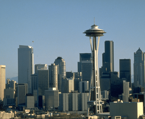 Daytime Seattle Skyline with Space Needle