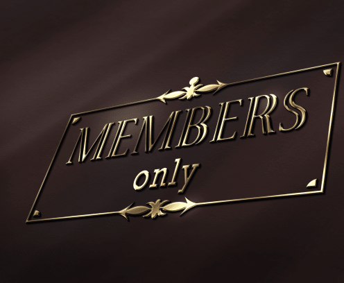 Members only door plaque