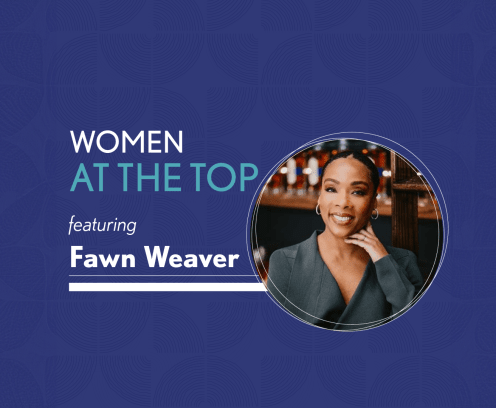 Women at the top graphic