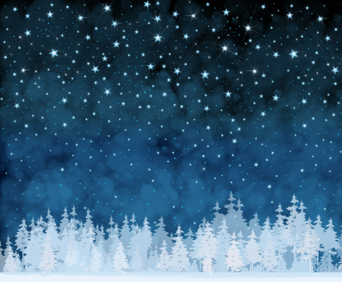 winter-starry-night-forest-background-blue-hues-snow-from-star