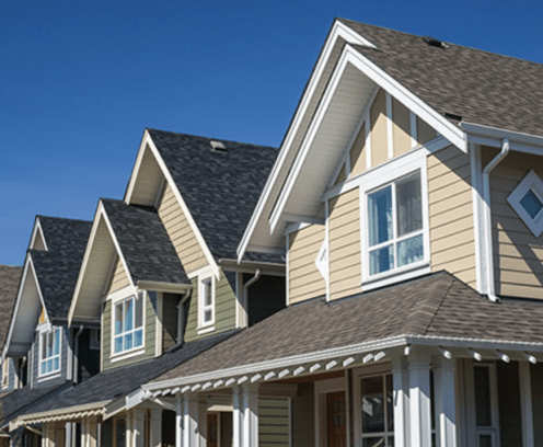 rooftops of town houses