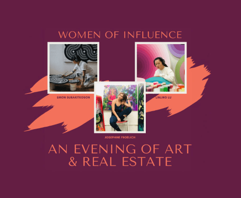 Women of Influence - An Evening of Art and Real Estate, three artists pictured.