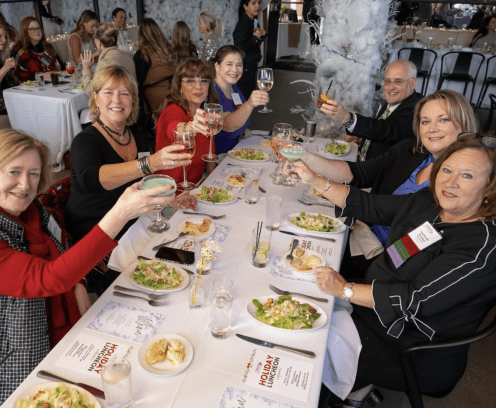 holiday party cheers raising a toast to crewbaltimore