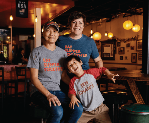 Chef Jen Chan's family photo.