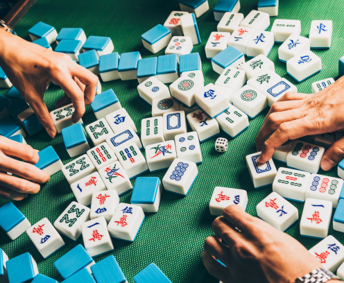 people playing mahjong game