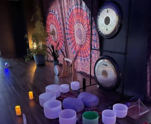 Sound Bath setup.