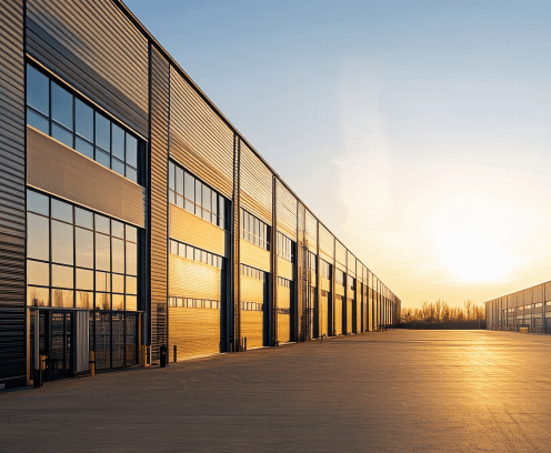 self-storage-outdoor-sunset-behind-buildings