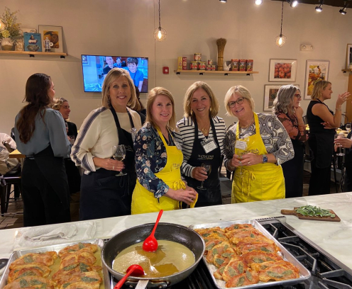 CREW Greater Philadelphia Members at a La Cucina Cooking Class