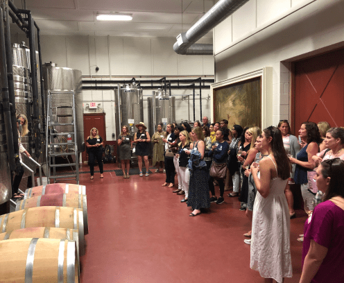 CREW GP at a behind the scenes tour at Karamoor Estate and Vineyard.