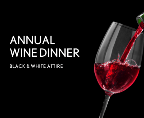 Annual Wine Dinner graphic.