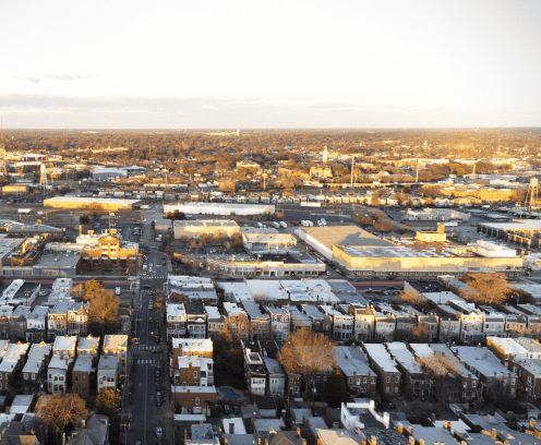 Aerial View of Sauer Center