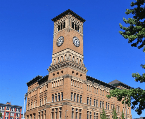 outside view of Tacoma Old City Hall