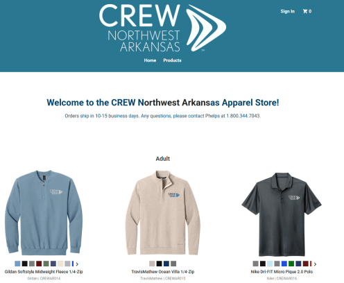 Image of CREW Northwest Arkansas Apparel