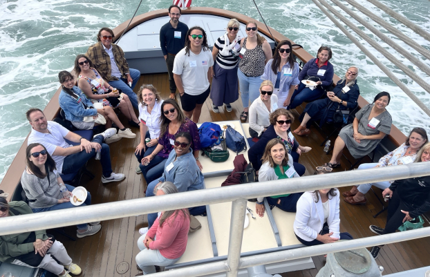 Guests on a boat cruise