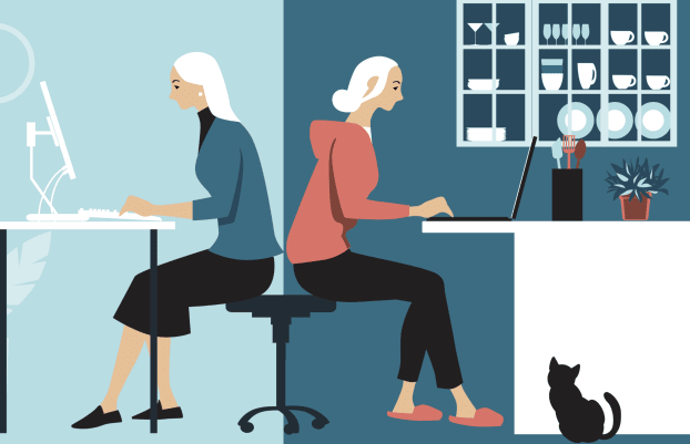 women-typing-stock-image