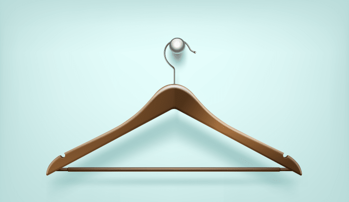 wooden-clothes-hanger-illustration-light-blue-background