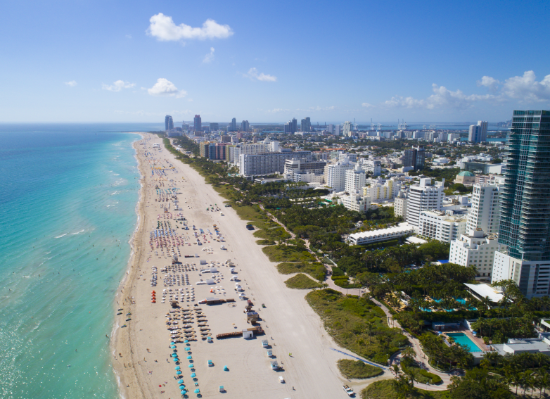 Miami, Florida beach