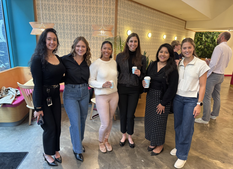 6 women standing looking at camera