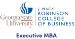 georgia state university college business mba executive logo