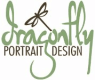 dragonfly portrait design logo
