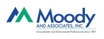 Moody And Associates, Inc company logo with tagline groundwater and environmental professionals since 1891