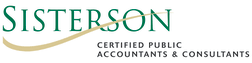 Sisterson company logo with tagline certified public accountants and consultants