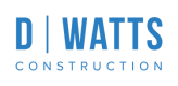 d watts construction logo