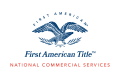 first american title logo with eagle and olive branch