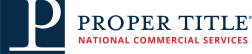 Proper Title National Commercial Services logo