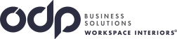 odp business solutions with tagline workspace interiors