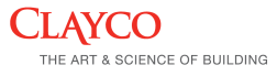clayco the art and science of building company logo