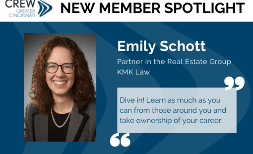 New Member Spotlight Emily Schott CREW Greater Cincinnati