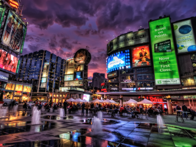 downtown yonge street neon